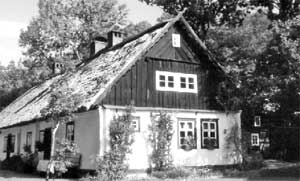 Das spreewaldtypisches Bauernhaus des Wandersportvereins „Enysor Cottbus“ in Burg ist Wanderziel 